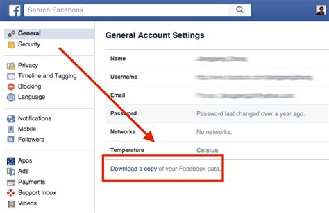 In General Account Settings, click the option that says Download a copy of your Facebook data. . Downloading all facebook photos